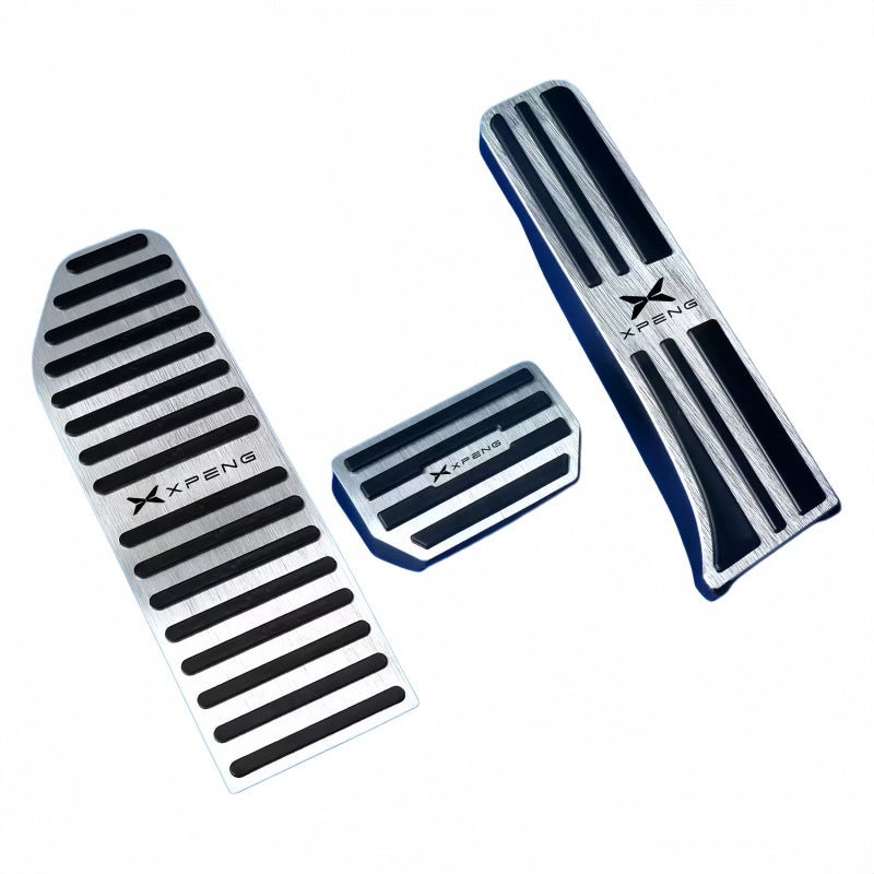 Brushed Aluminum Performance Pedal Covers for Xpeng G6 G9 P7 P7+ - NICE EVS