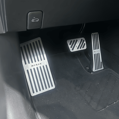 Brushed Aluminum Performance Pedal Covers for Xpeng G6 G9 P7 P7+ - NICE EVS