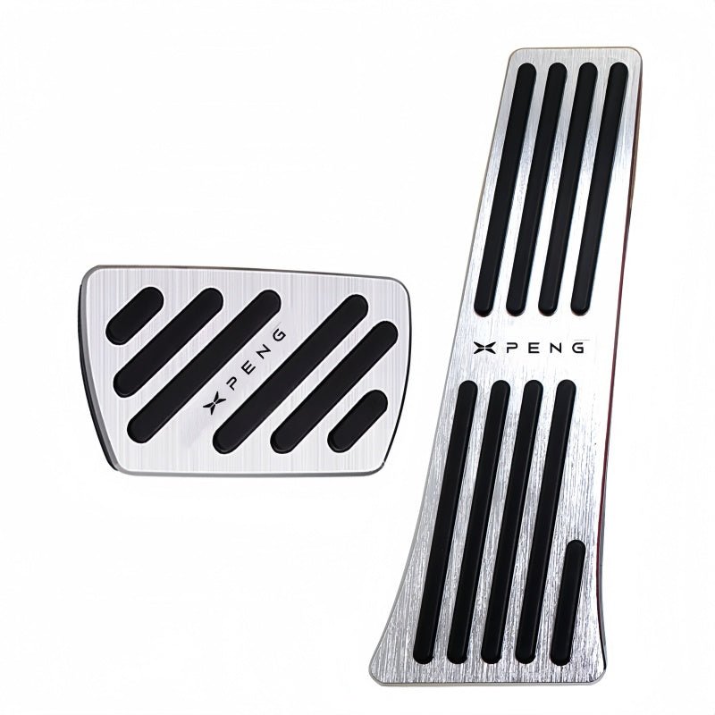 Brushed Aluminum Performance Pedal Covers for Xpeng G6 G9 P7 P7+ - NICE EVS