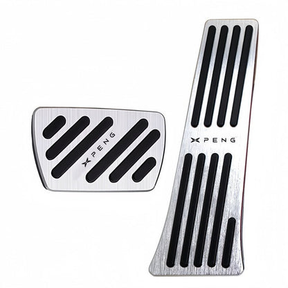 Brushed Aluminum Performance Pedal Covers for Xpeng G6 G9 P7 P7+ - NICE EVS