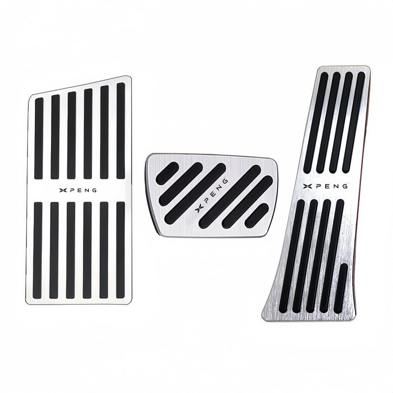 Brushed Aluminum Performance Pedal Covers for Xpeng G6 G9 P7 P7+ - NICE EVS