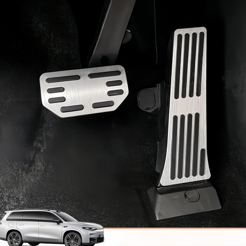 Brushed Aluminum Performance Pedals for Leapmotor (2Pcs) - NICE EVS