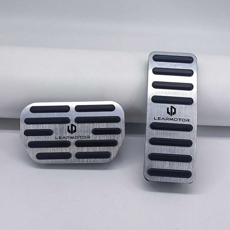 Brushed Aluminum Performance Pedals for Leapmotor (2Pcs) - NICE EVS