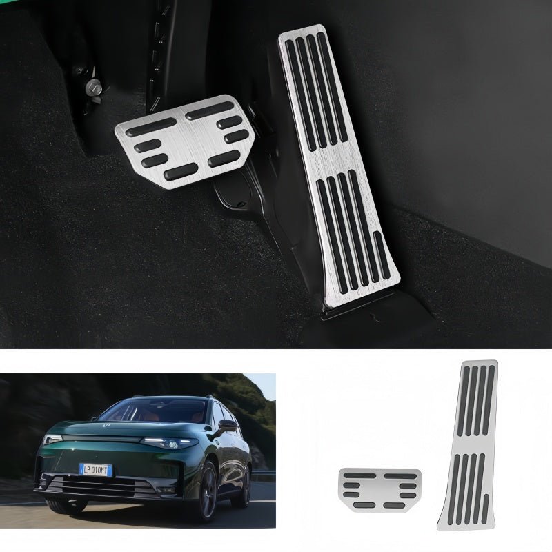 Brushed Aluminum Performance Pedals for Leapmotor (2Pcs) - NICE EVS