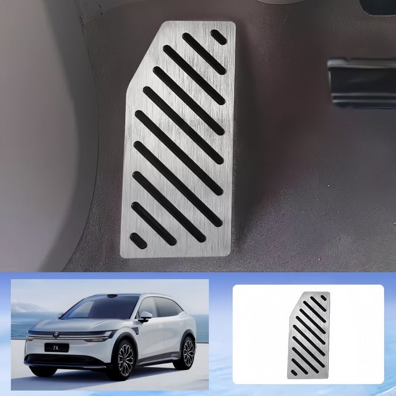 Brushed Aluminum Performance Pedals for Zeekr 7X - NICE EVS