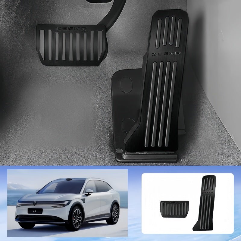 Brushed Aluminum Performance Pedals for Zeekr 7X - NICE EVS