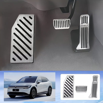 Brushed Aluminum Performance Pedals for Zeekr 7X - NICE EVS