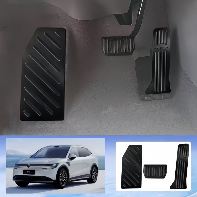 Brushed Aluminum Performance Pedals for Zeekr 7X - NICE EVS