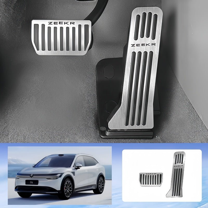 Brushed Aluminum Performance Pedals for Zeekr 7X - NICE EVS