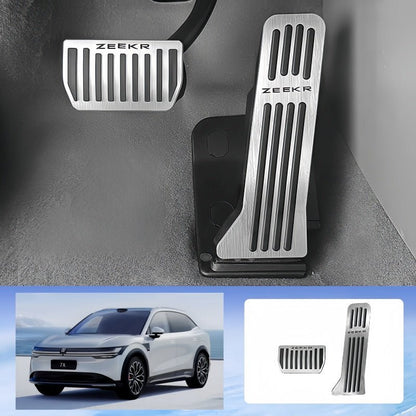 Brushed Aluminum Performance Pedals for Zeekr 7X - NICE EVS