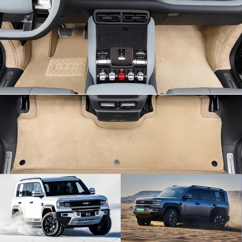 BYD Leopard 5 All-Around Nappa Leather & Cashmere-Like Floor Mats - NICE EVS