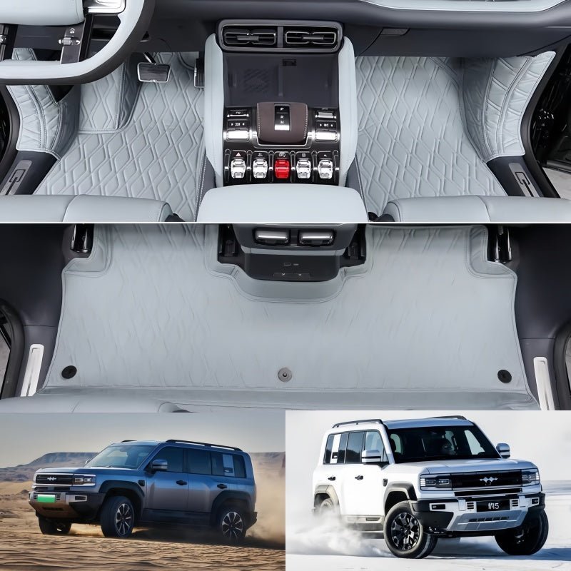 BYD Leopard 5 All-Around Nappa Leather & Cashmere-Like Floor Mats - NICE EVS