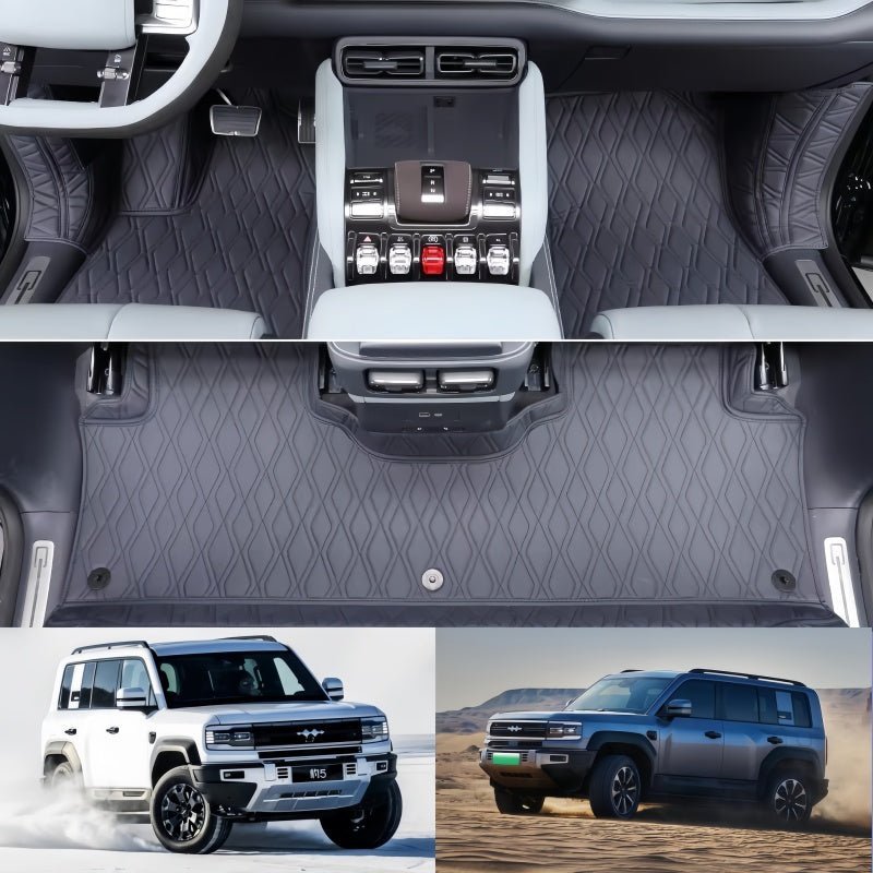 BYD Leopard 5 All-Around Nappa Leather & Cashmere-Like Floor Mats - NICE EVS