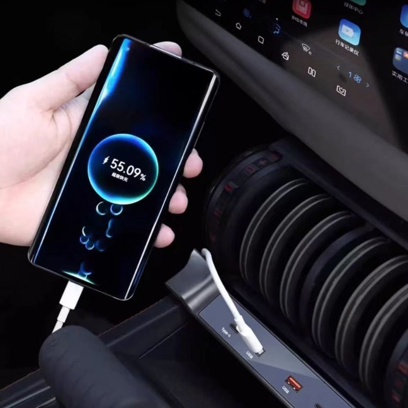 Car Charger Super Fast Charging Adapter Central Control Docking Statio ...