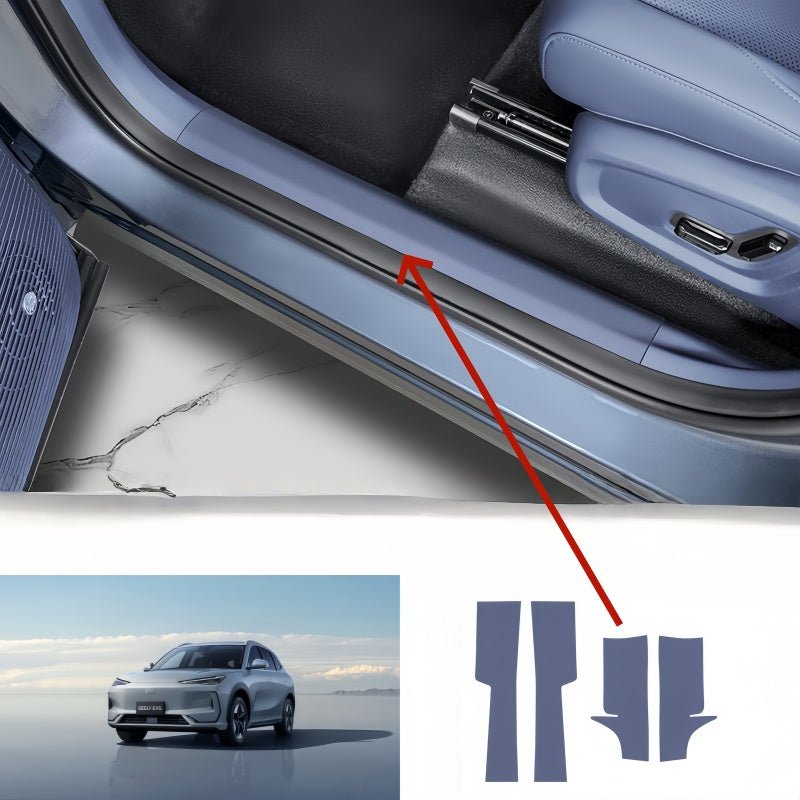 Car Door Sill Leather Protector Strips for Geely EX5 - NICE EVS