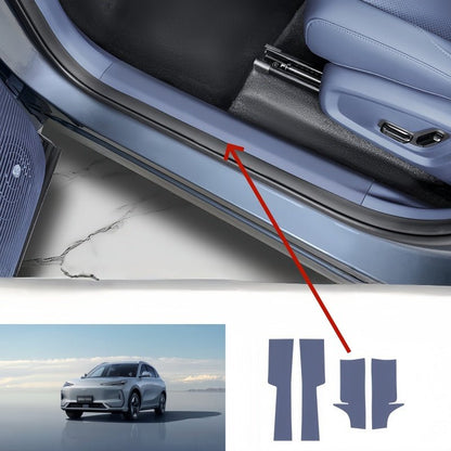 Car Door Sill Leather Protector Strips for Geely EX5 - NICE EVS