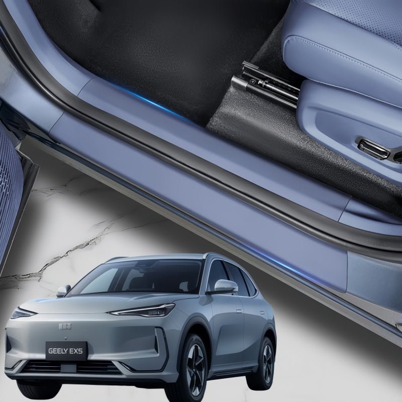 Car Door Sill Leather Protector Strips for Geely EX5 - NICE EVS