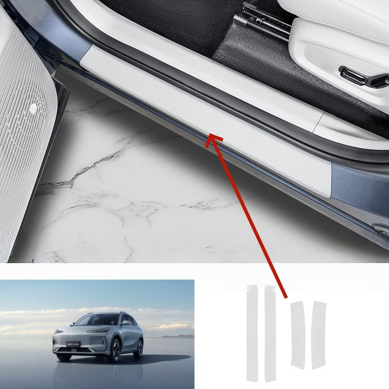 Car Door Sill Leather Protector Strips for Geely EX5 - NICE EVS