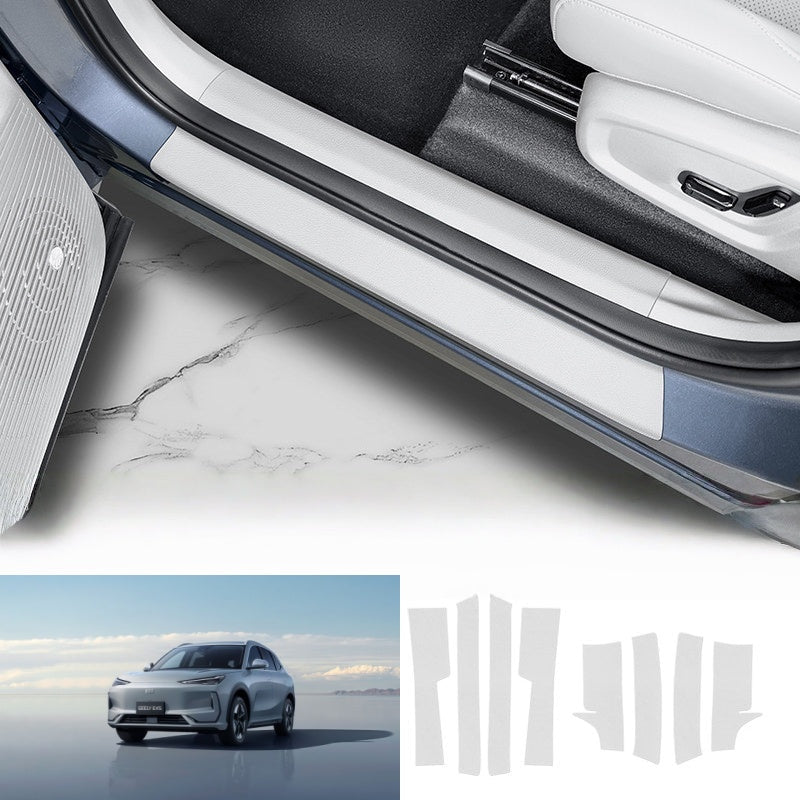 Car Door Sill Leather Protector Strips for Geely EX5 - NICE EVS