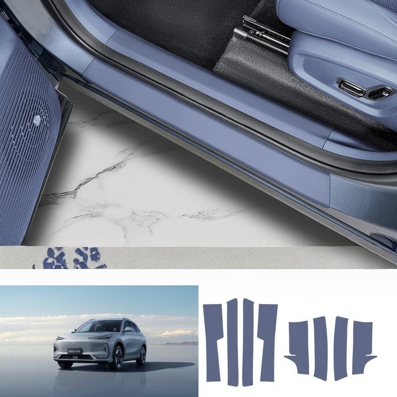 Car Door Sill Leather Protector Strips for Geely EX5 - NICE EVS
