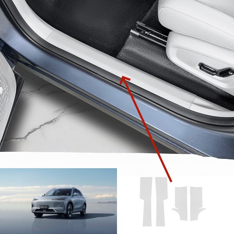 Car Door Sill Leather Protector Strips for Geely EX5 - NICE EVS