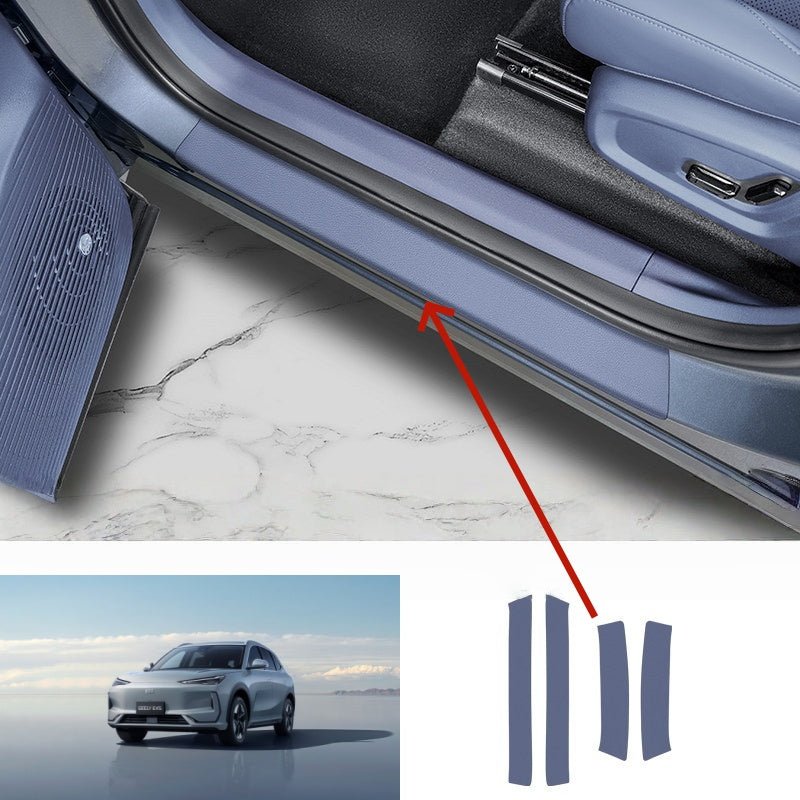 Car Door Sill Leather Protector Strips for Geely EX5 - NICE EVS