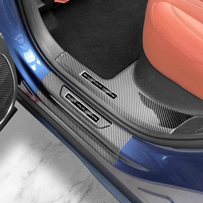 Carbon Fiber ABS Door Sill Protectors for BYD Sealion 7 - NICE EVS