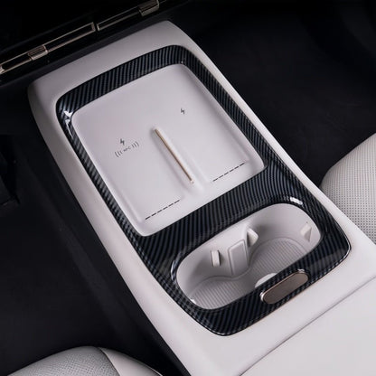 Carbon Fiber Center Console Decor Cover Trim for 2026 Xpeng P7+ - NICE EVS