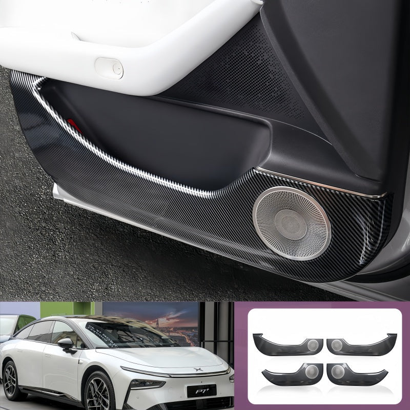 Carbon Fiber Door Anti-Kick Panel Trim for 2026 Xpeng P7+ - NICE EVS