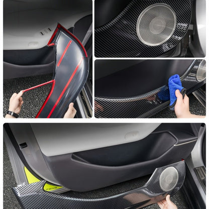 Carbon Fiber Door Anti-Kick Panel Trim for 2026 Xpeng P7+ - NICE EVS