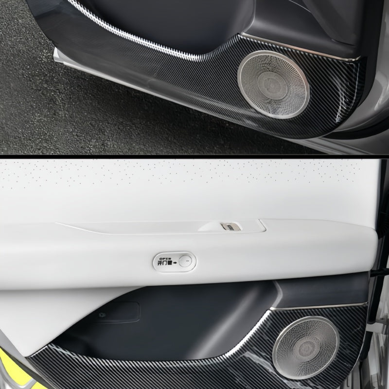 Carbon Fiber Door Anti-Kick Panel Trim for 2026 Xpeng P7+ - NICE EVS