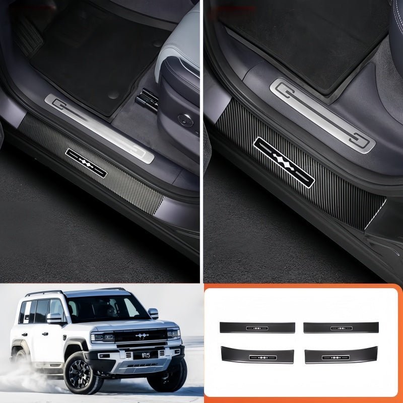 Carbon Fiber Door Sill Guards for BYD Leopard 5 & Denza B5 - NICE EVS