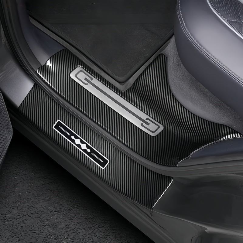 Carbon Fiber Door Sill Guards for BYD Leopard 5 & Denza B5 - NICE EVS