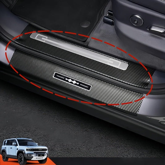Carbon Fiber Door Sill Guards for BYD Leopard 5 & Denza B5 - NICE EVS
