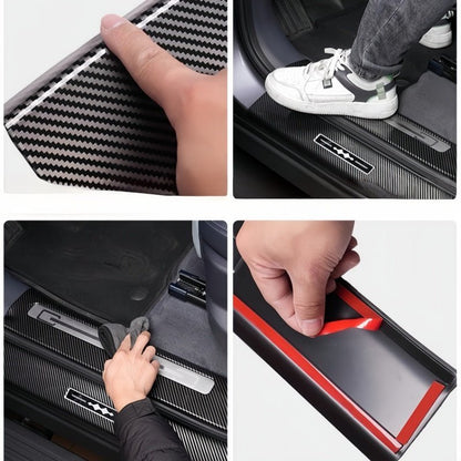 Carbon Fiber Door Sill Guards for BYD Leopard 5 & Denza B5 - NICE EVS