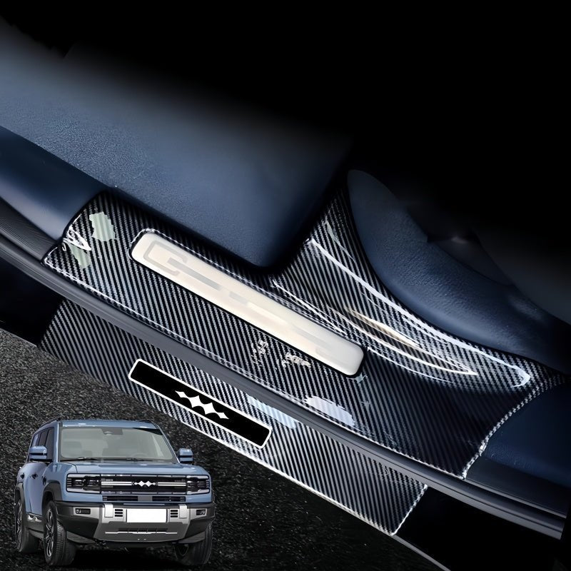 Carbon Fiber Door Sill Guards for BYD Leopard 5 & Denza B5 - NICE EVS