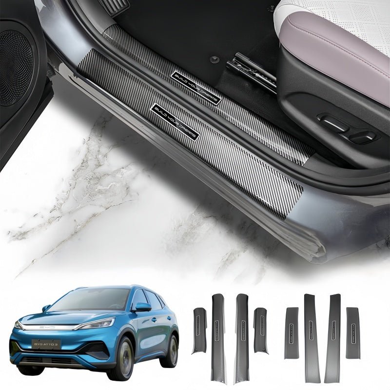 Carbon Fiber Door Sill Protection Bars for BYD ATTO 3 (2023-2026) - NICE EVS