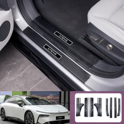 Carbon Fiber Door Sill Protector Scuff Plate Trim for 2026 Xpeng P7+ - NICE EVS
