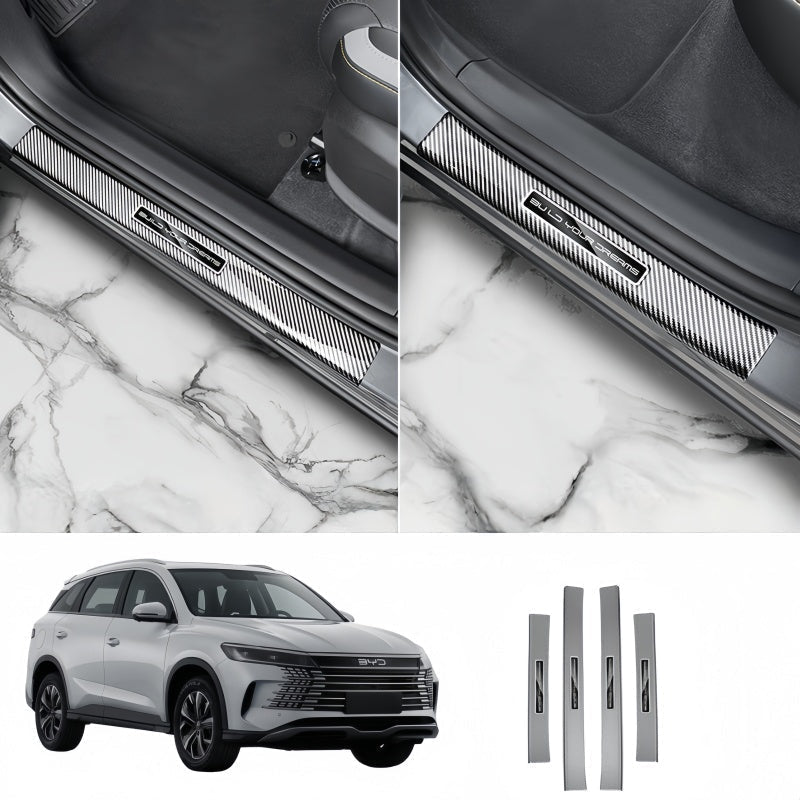 Carbon Fiber Door Sill Protector Trim for BYD Sealion 5 DM-i - NICE EVS
