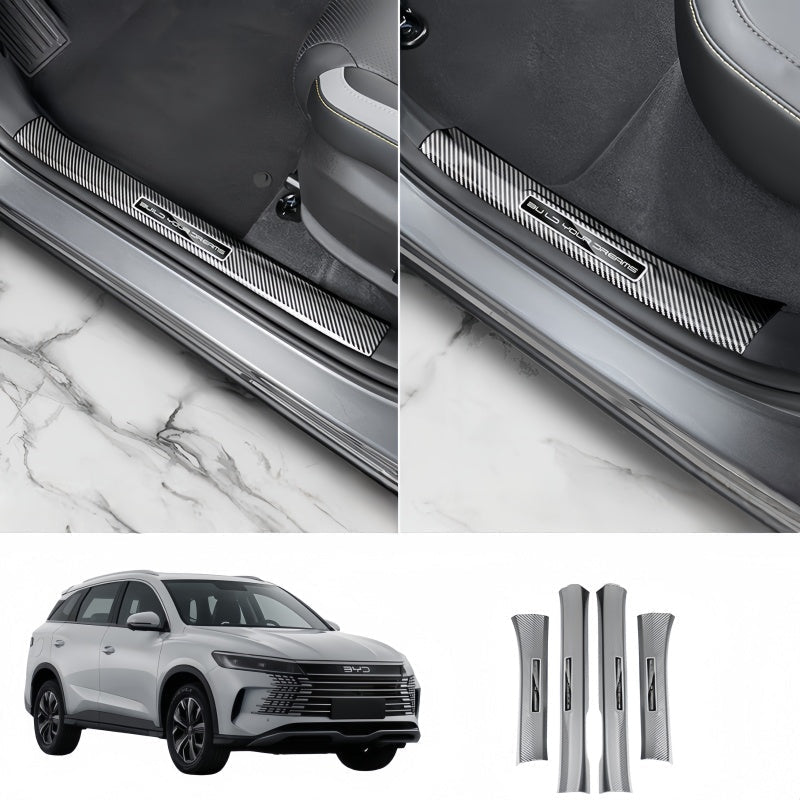 Carbon Fiber Door Sill Protector Trim for BYD Sealion 5 DM-i - NICE EVS