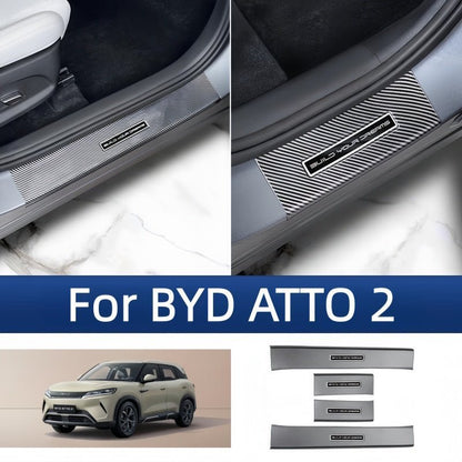 Carbon Fiber Door Sill Protectors for BYD ATTO 2 - NICE EVS