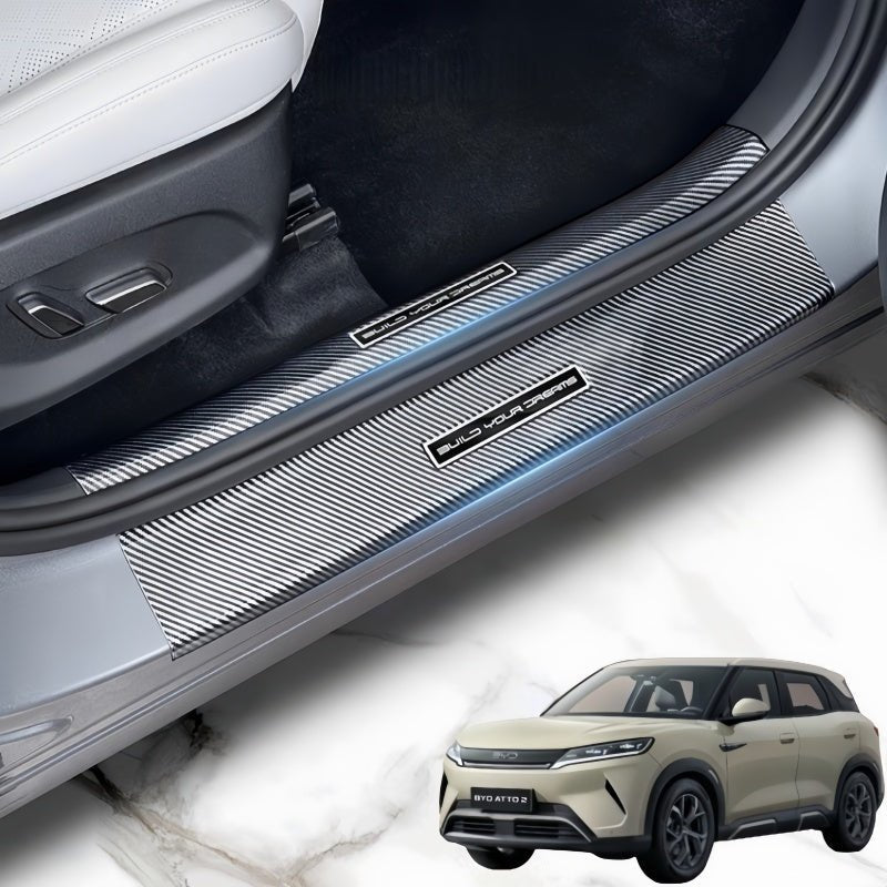Carbon Fiber Door Sill Protectors for BYD ATTO 2 - NICE EVS