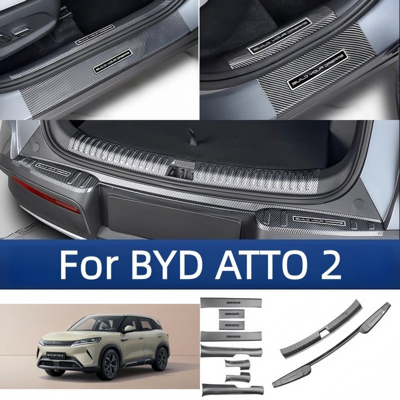 Carbon Fiber Door Sill Protectors for BYD ATTO 2 - NICE EVS