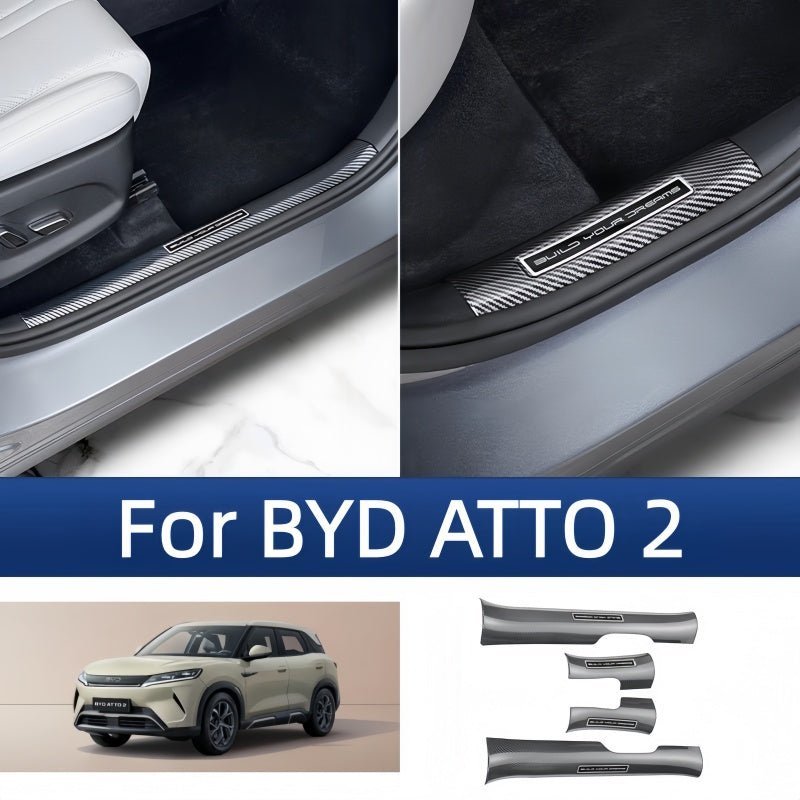 Carbon Fiber Door Sill Protectors for BYD ATTO 2 - NICE EVS