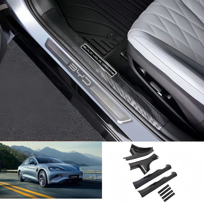 Carbon Fiber Door Sill Protectors for BYD Seal - NICE EVS