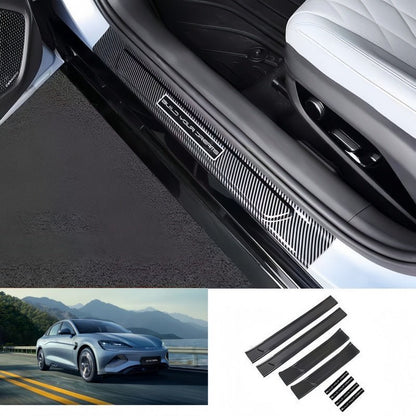 Carbon Fiber Door Sill Protectors for BYD Seal - NICE EVS