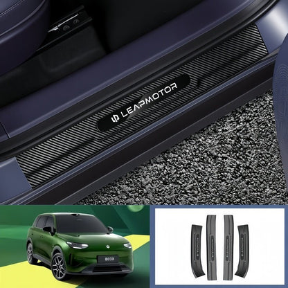 Carbon Fiber Door Sill Scuff Plate Protector for Leapmotor B03X - NICE EVS