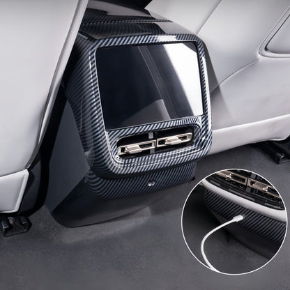 Carbon Fiber Rear Air Vent Anti‑Kick Panel for 2026 Xpeng P7+ - NICE EVS