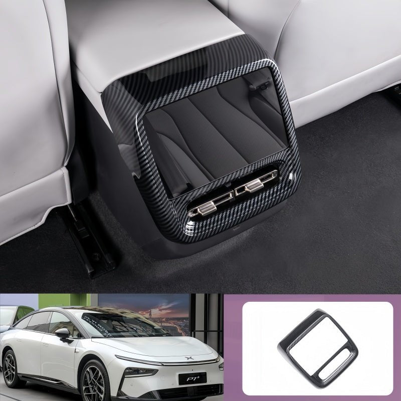 Carbon Fiber Rear Air Vent Anti‑Kick Panel for 2026 Xpeng P7+ - NICE EVS
