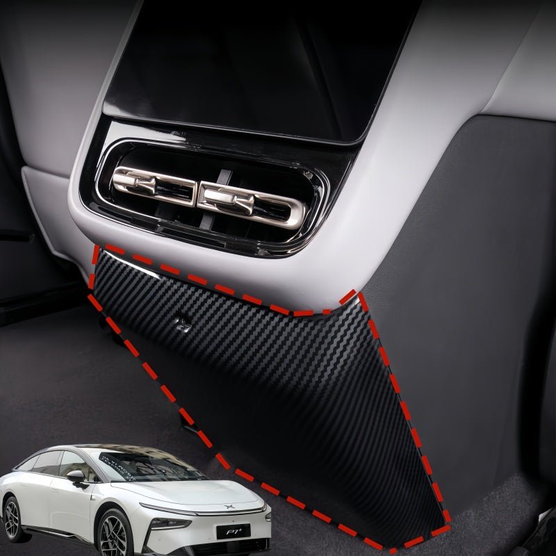 Carbon Fiber Rear Air Vent Anti‑Kick Panel for 2026 Xpeng P7+ - NICE EVS